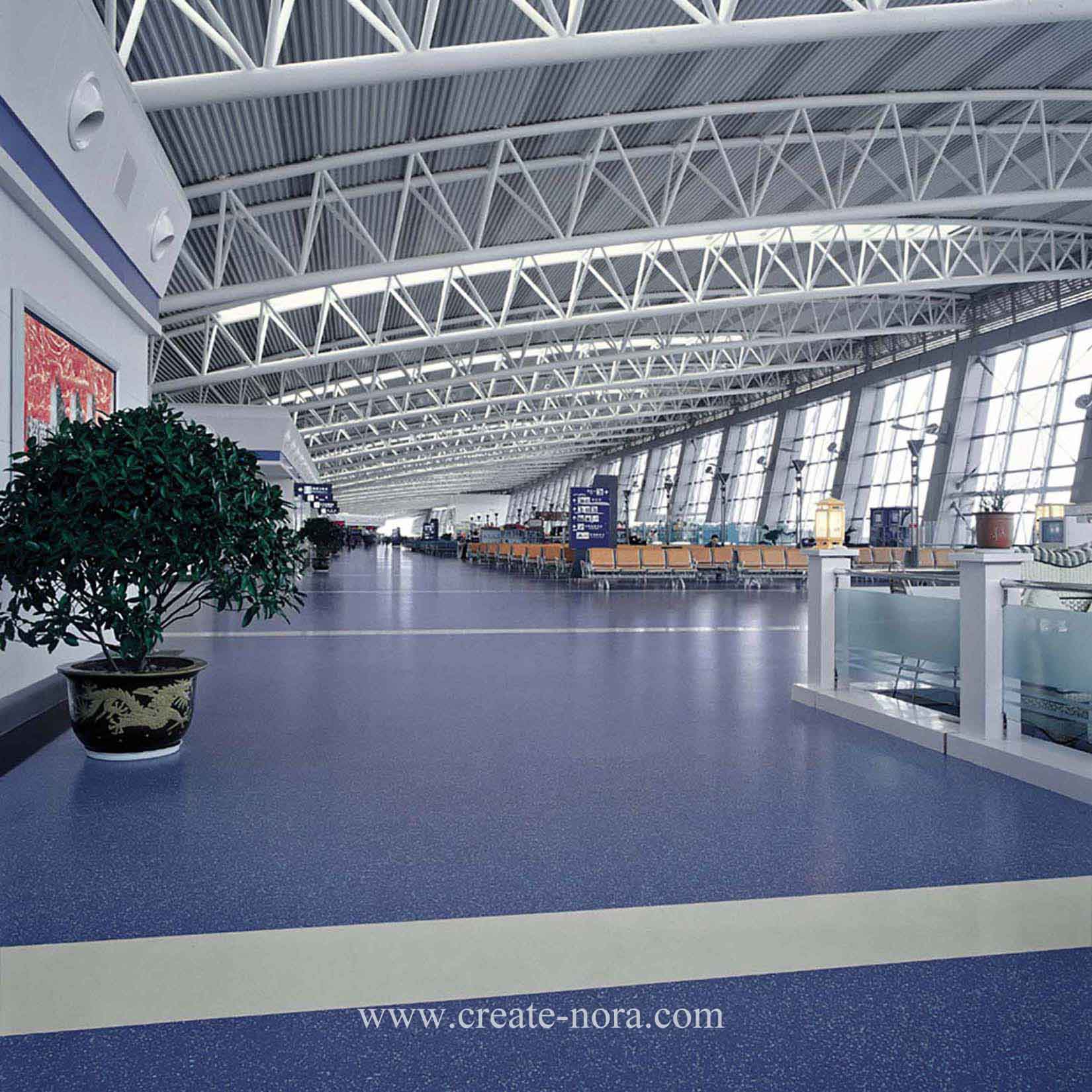the photo of nora rubber flooring in Xianyang Airport T1、T3 6